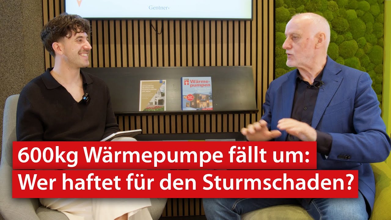 600kg Wärmepumpe fällt um - wer ist Schuld? Gutachter Seifert über einen besonderen Fall | haustecTV