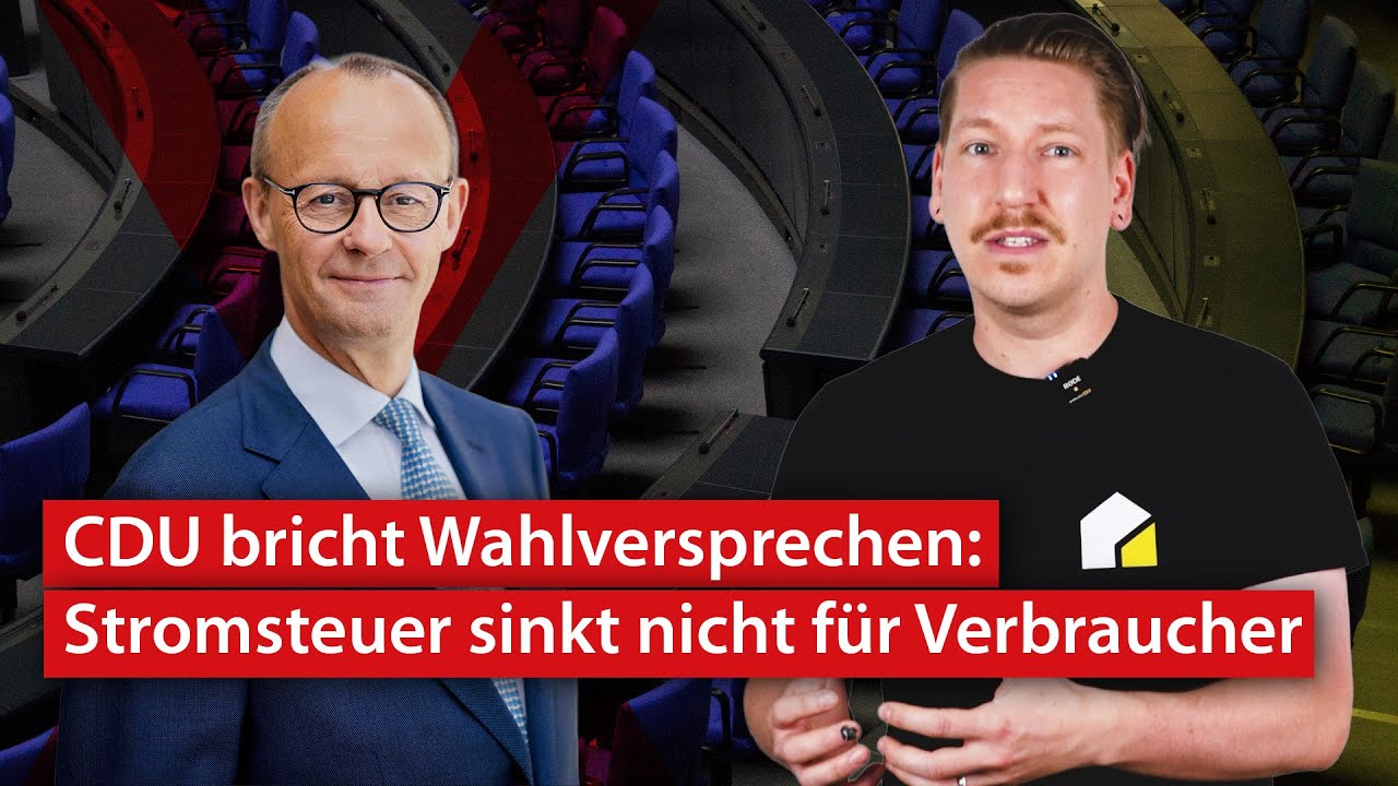 CDU bricht Wahlversprechen - Stromsteuer wird nur für Unternehmen reduziert | haustec Eilmeldung