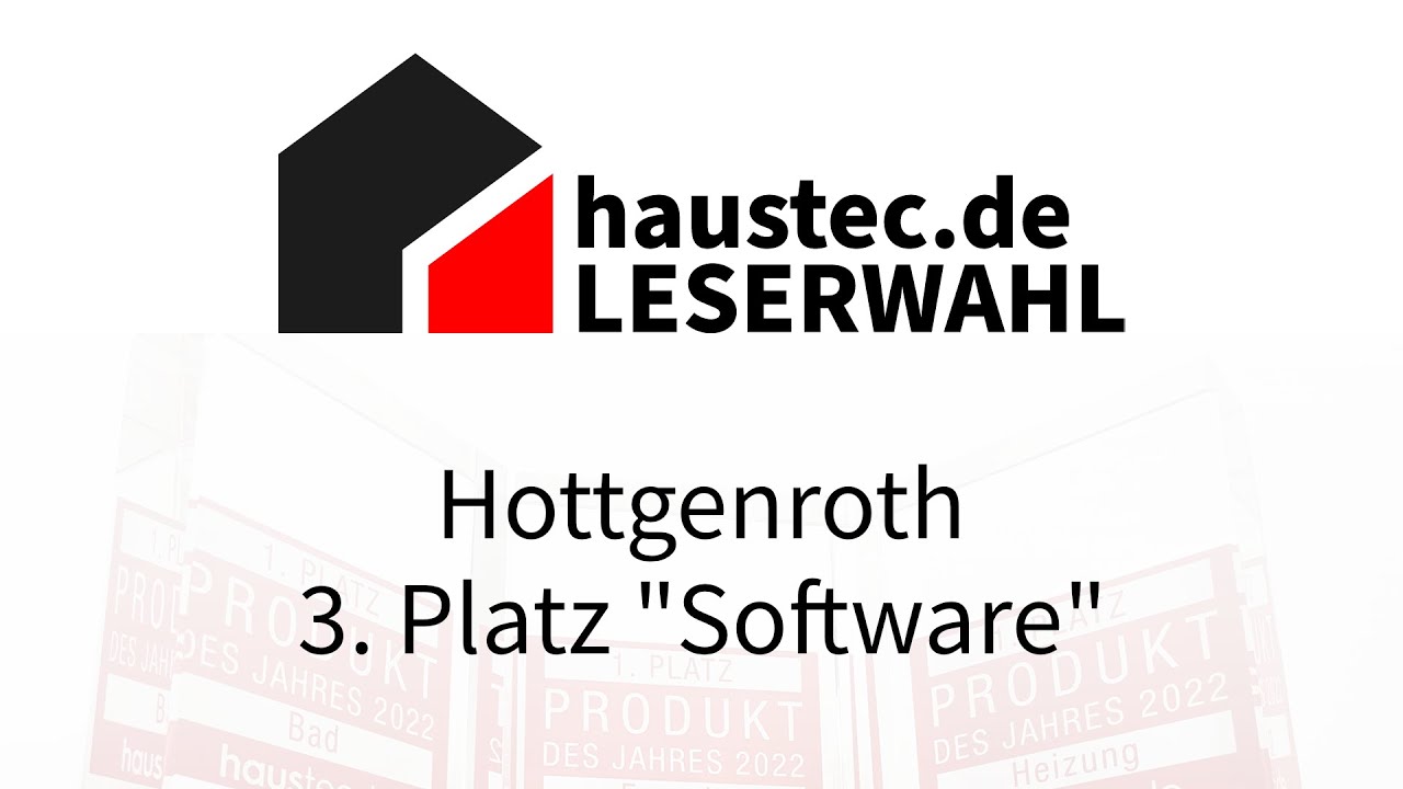 Leserwahl 2022: ECO-CAD von Hottgenroth auf Platz 3 in der Kategorie Software