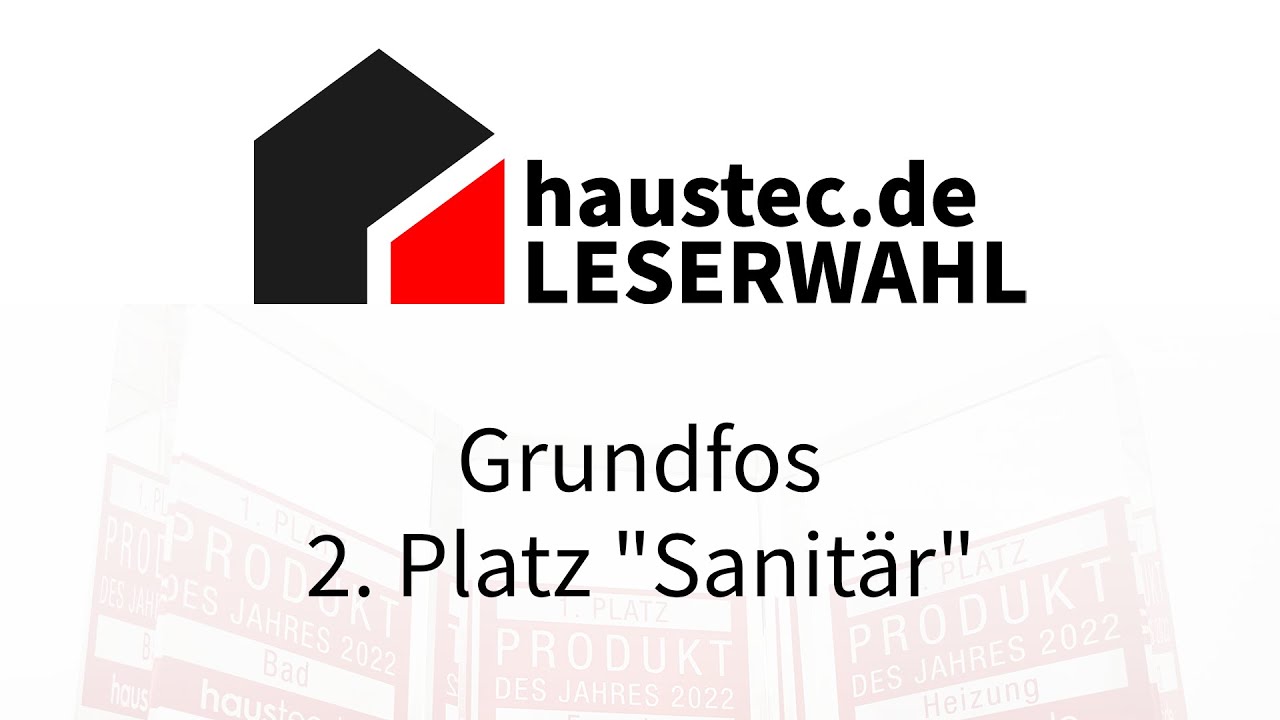 Leserwahl 2022: Hauswasserwerk Scala1 von Grundfos auf Platz 2