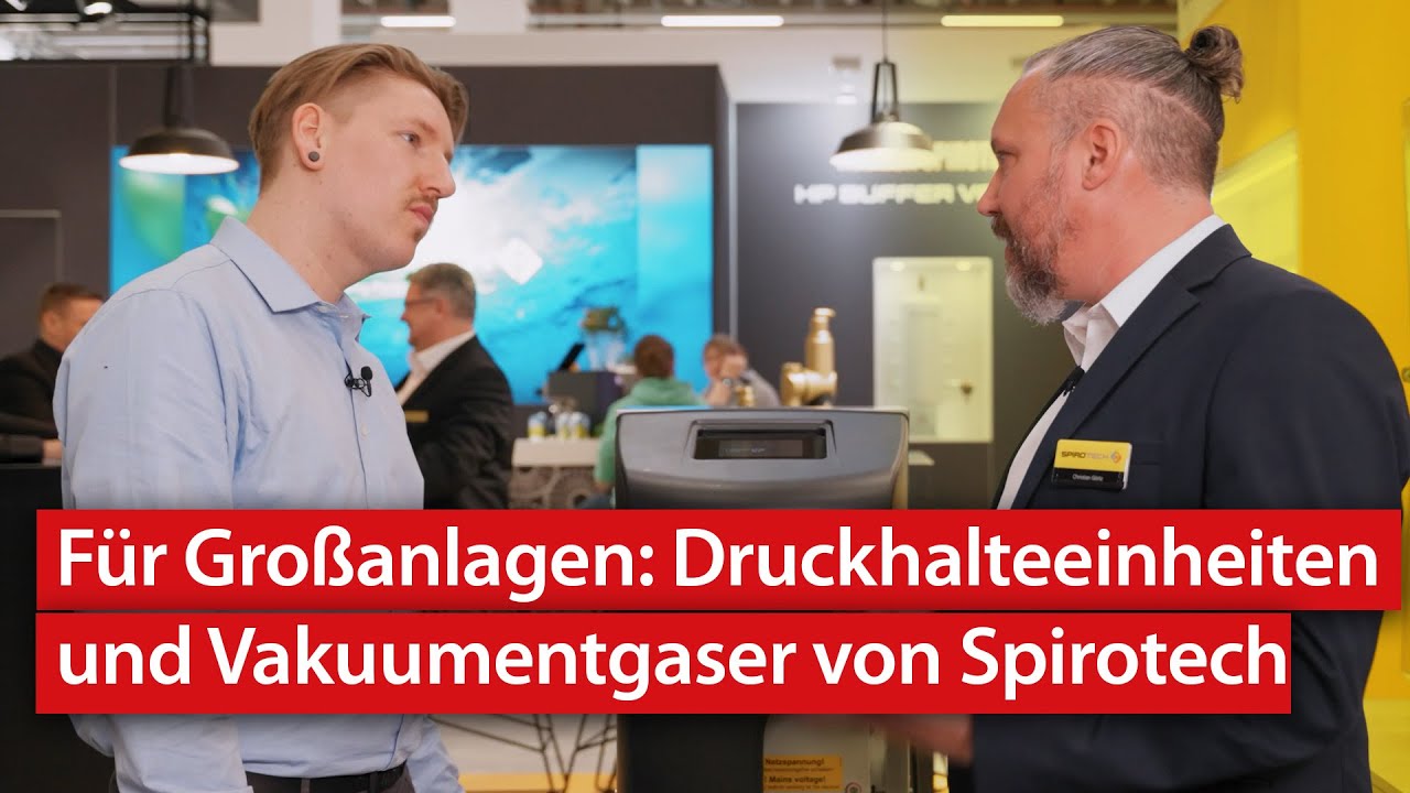 Druckkontrolle für Großanlagen: Spirotech zeigt Vakuumentgaser und Druckhalteeinheiten | ISH 2025
