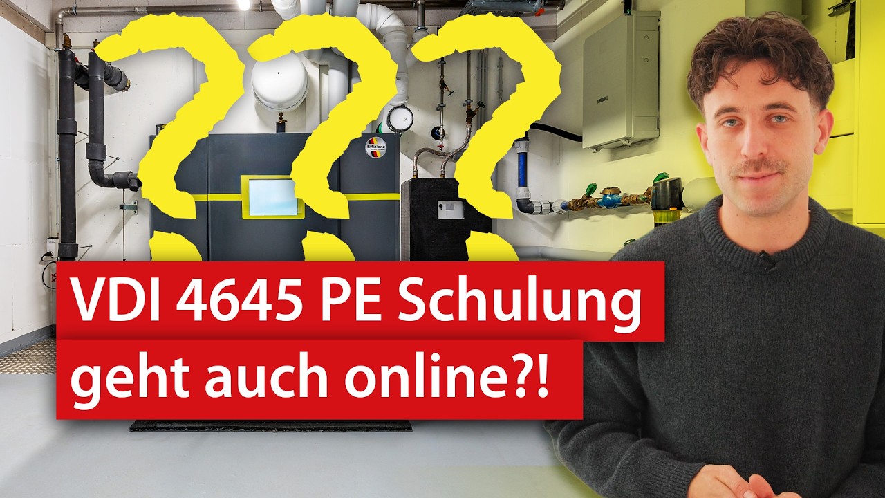 VDI 4645 PE als Onlineschulung - Lars Keller macht euch fit für die Prüfung | haustec TV